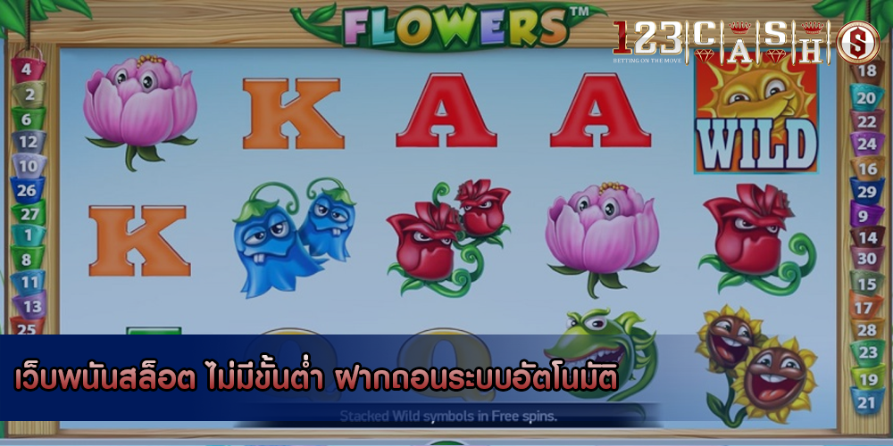 เว็บพนันสล็อต ไม่มีขั้นต่ำ ฝากถอนระบบอัตโนมัติ