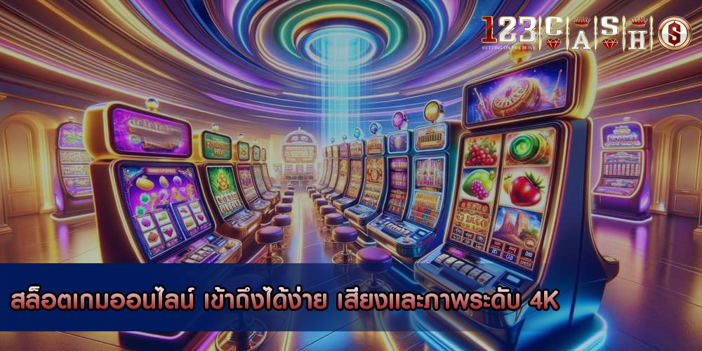 สล็อตเกมออนไลน์ เข้าถึงได้ง่าย เสียงและภาพระดับ 4K